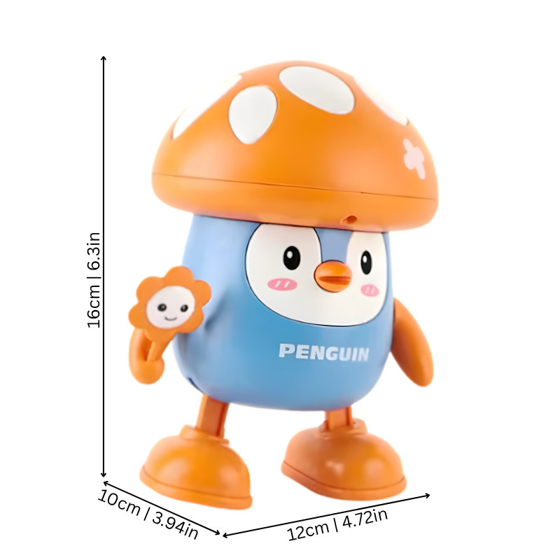 Brightly colored dancing musical critter toy with lights, perfect engaging educational birthday gift for toddlers