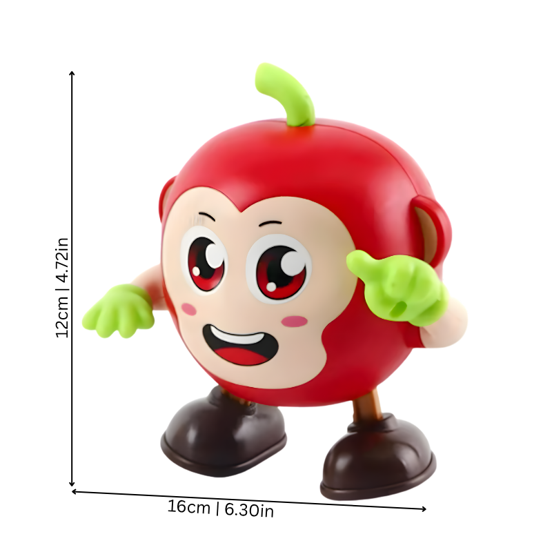 Animated toddler musical toy critter with flashing lights, designed for active play and promoting early development