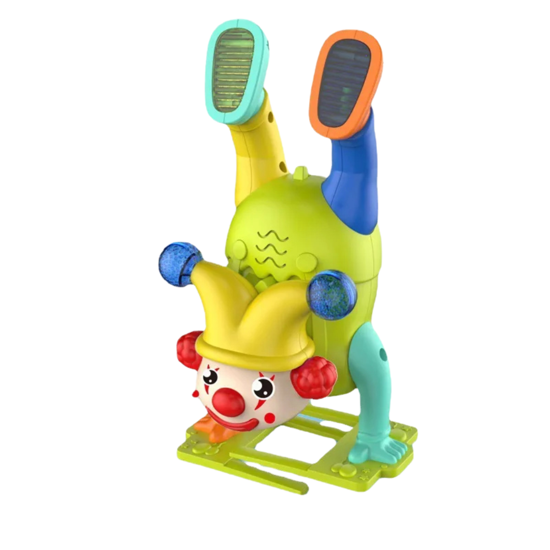 Battery-operated Toddler Musical Tumbling Clown Toy promoting sensory and interactive play