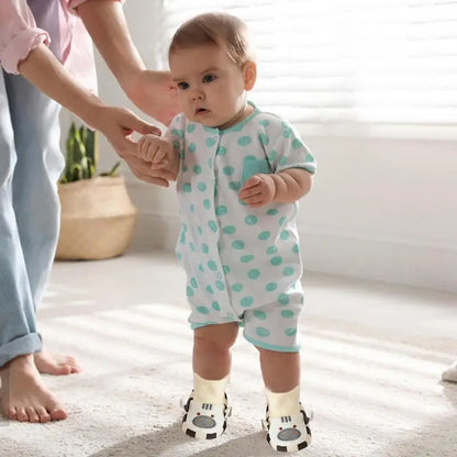 Lightweight non-slip toddler indoor shoes, breathable cotton for baby's first steps