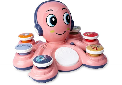 Portable Octopus Musical Toy, ideal for travel and on-the-go educational sensory play for toddlers.