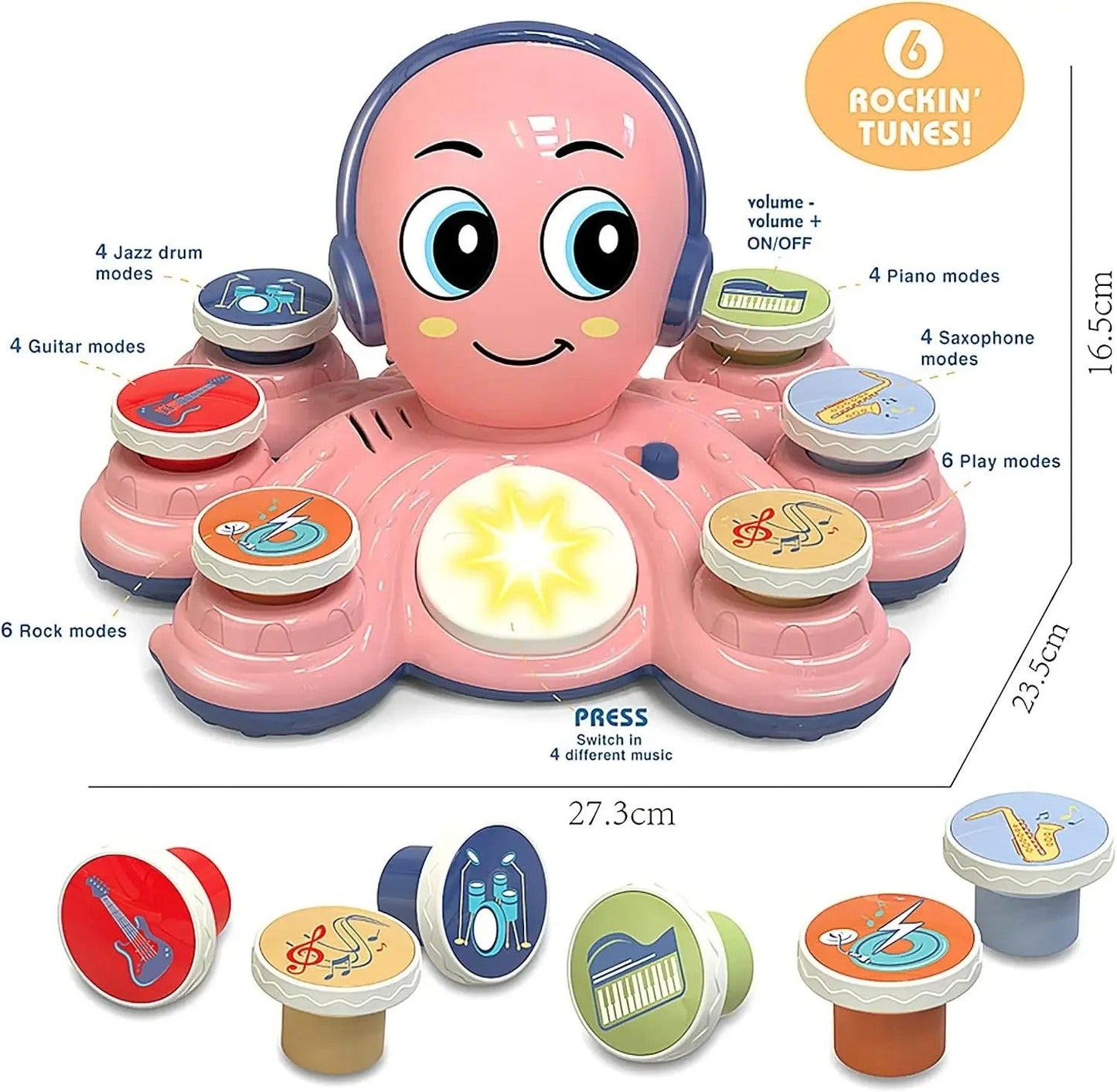 Gift for kids: Toddler Octopus Musical Toy, a fun and educational sensory play experience.