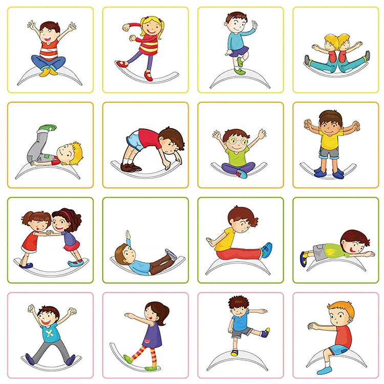 Versatile wooden balance trainer for toddlers, natural and durable, for active and imaginative play