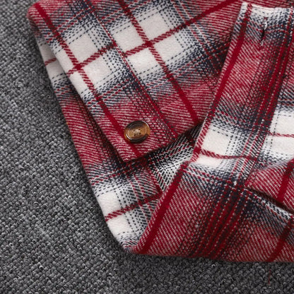Warm toddler jacket with a stylish plaid pattern, essential kids outerwear for fall