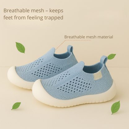 Close-up of flexible kids' non-slip sneaker sole for active play