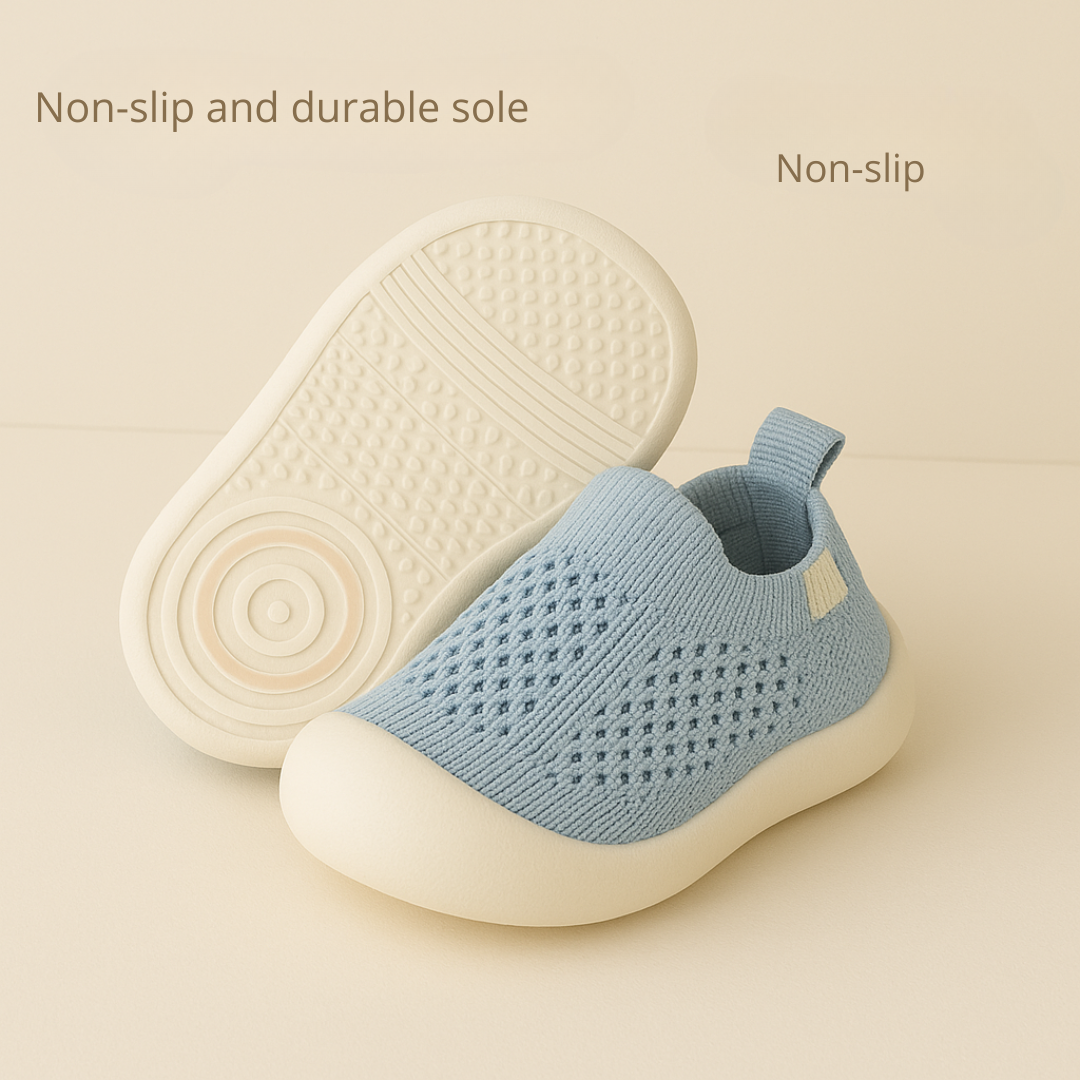 Breathable mesh children's shoe, non-slip design for safe play