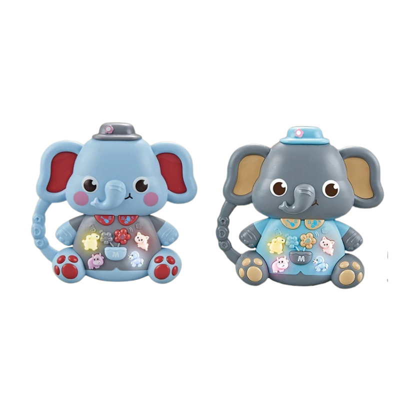 Vibrant animal keyboard toy for toddlers, offering musical sounds and lights, ideal for sensory play and learning.