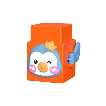 Various animal-shaped stacking toys arranged, highlighting different colors and designs for kids.