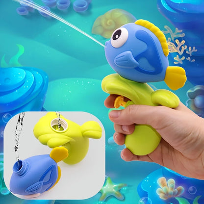 Close-up of a toddler's hand gripping educational bath toy, developing motor skills.