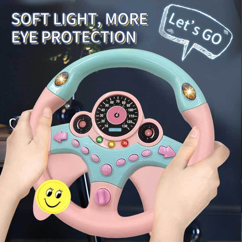 Interactive driving steering wheel toy for kids, ideal Christmas or birthday gift