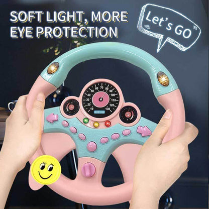 Interactive driving steering wheel toy for kids, ideal Christmas or birthday gift