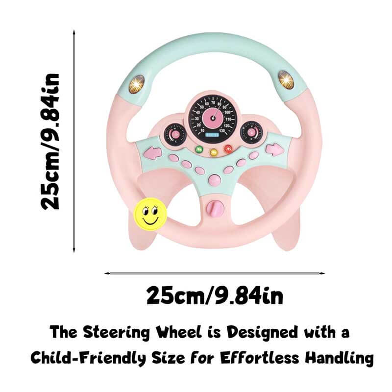 Educational toy car steering wheel for kids, promoting imaginative pretend play