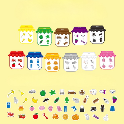 Educational magnetic color & shape toy for early development, teaching toddlers recognition skills.