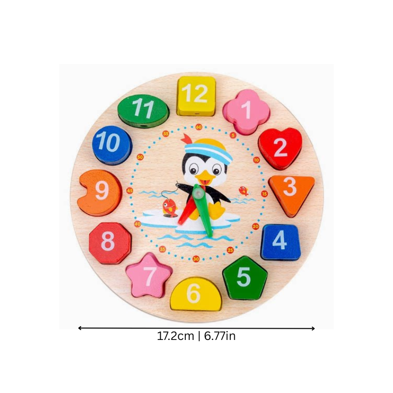 Montessori wooden puzzle toy with animal shapes, designed for early learning and skill development in toddlers.