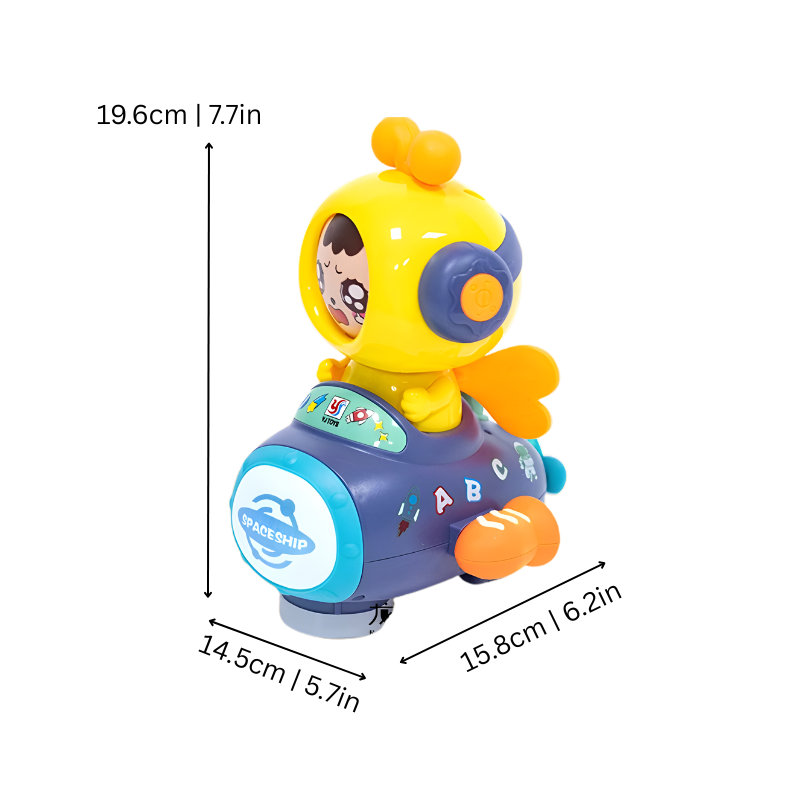 Interactive bee toy with musical features for kids, promoting educational and active play for toddlers.