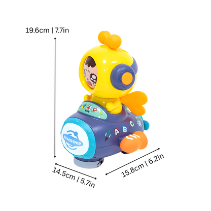 Interactive bee toy with musical features for kids, promoting educational and active play for toddlers.