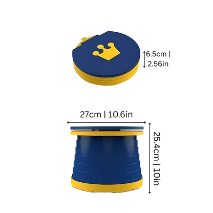 Foldable toddler travel potty, lightweight & portable for kids' outdoor adventures and toilet training.
