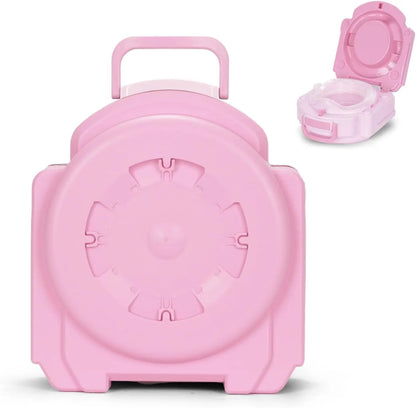 Compact and leakproof portable potty for toddlers, perfect for on-the-go potty training