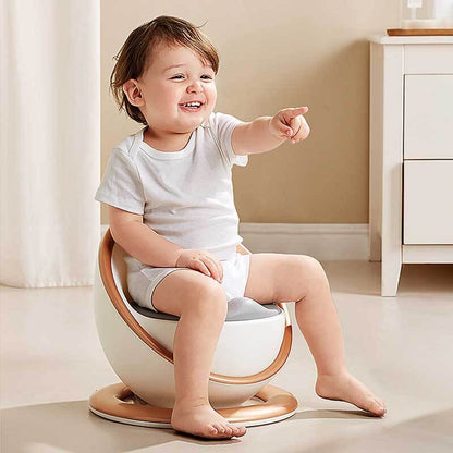 Toddler potty training seat with non-slip base for secure kids bathroom use, hygienic design.