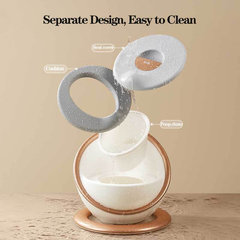 Kids bathroom accessory: non-slip potty training seat designed for toddler comfort and safety.