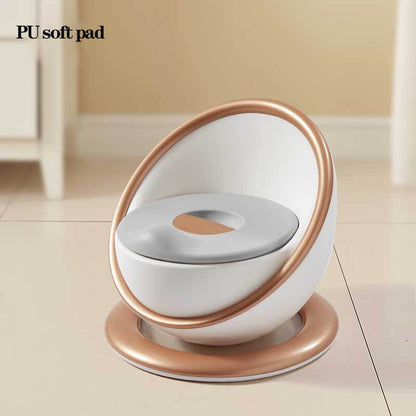 Child friendly potty training toilet seat with secure non-slip bottom, essential baby care item.