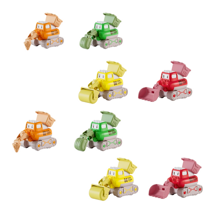 Toddler push and go bulldozer toy, durable construction vehicle for young children, motor skill development.