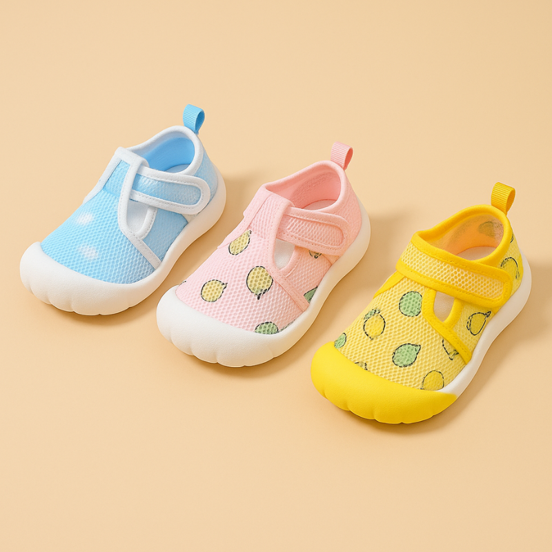 Toddler quick-dry aqua shoes with toe protection, perfect for beach and water play