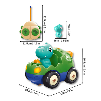 Police-themed toddler remote control car with flashing lights & sounds, ideal for developmental play