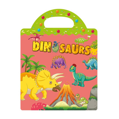 Toddler sticker book encouraging creative play with reusable stickers of animals and objects.
