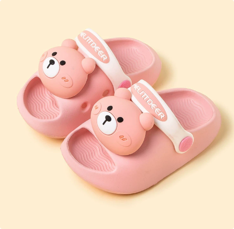 Kids' EVA pool shoes, grip sole, cute polka dot details 12