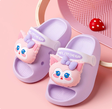 Close-up of anti-slip sole on toddler polka dot sandals 7