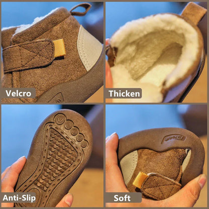 Cozy, anti-slip toddler boots for winter, ensuring warmth and stability