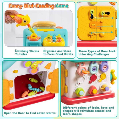 Educational activity house toy, perfect for toddler learning and development