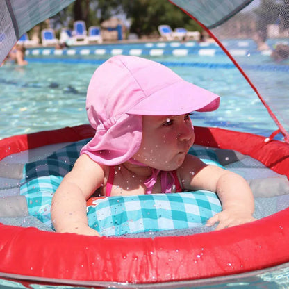 Yellow quick-dry UV protection bucket hat with embroidered logo, children's fashion