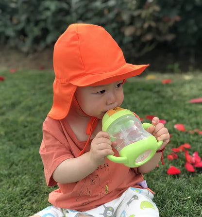 Flat lay of a quick-dry UV protection bucket hat showing its quick-drying properties