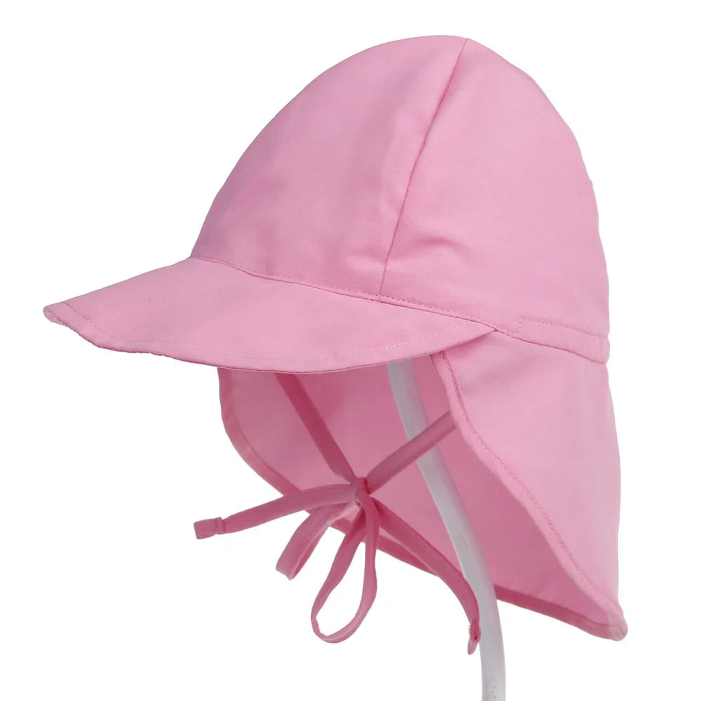 Polyester toddler bucket hat with quick-dry and UV protection in bright orange, beach ready