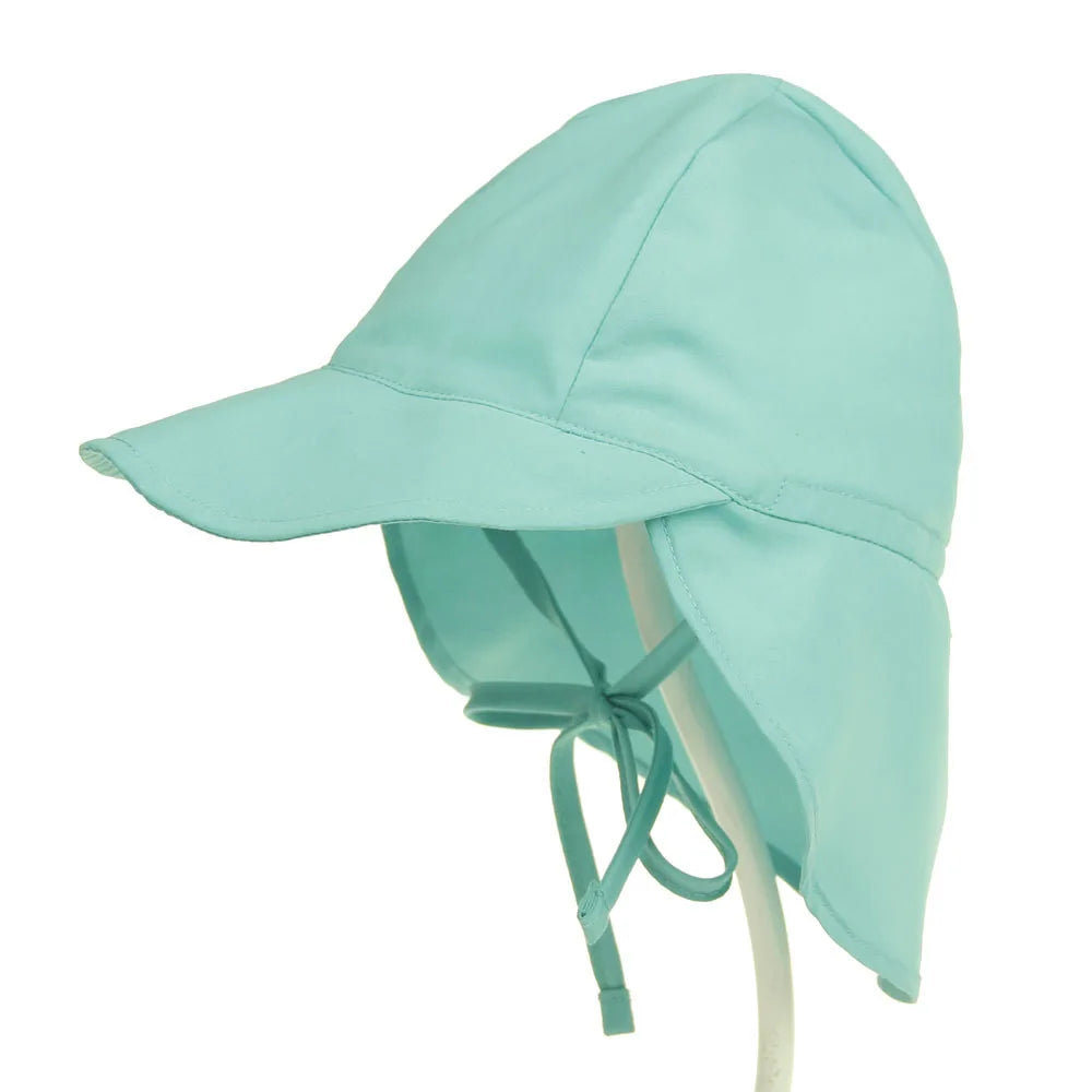 Close-up of kids' quick-dry UV protection bucket hat fabric, showing breathability and texture