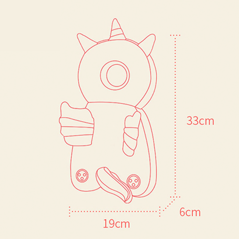 Unisex toddler head protection backpack, child safety gear with adjustable straps for comfort.