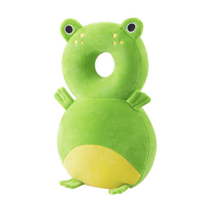 Child safety animal backpack, provides head and back protection for active toddlers.