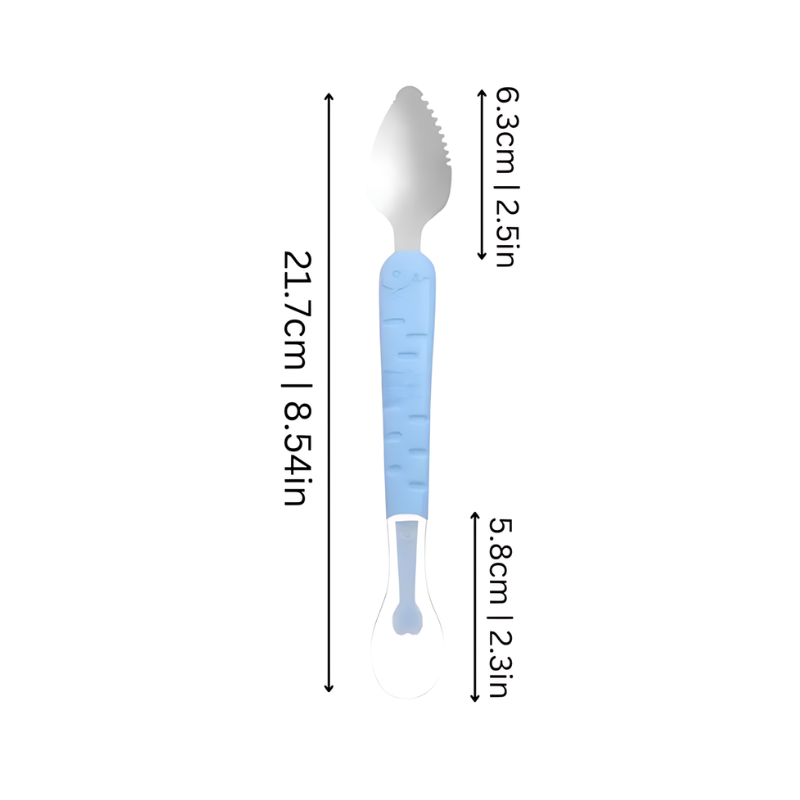 Set of toddler spoons for self-feeding, colorful and durable plastic, perfect for learning independence
