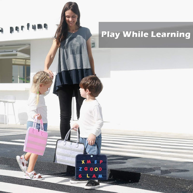 Educational busy board for kids, promoting learning activities and sensory exploration.