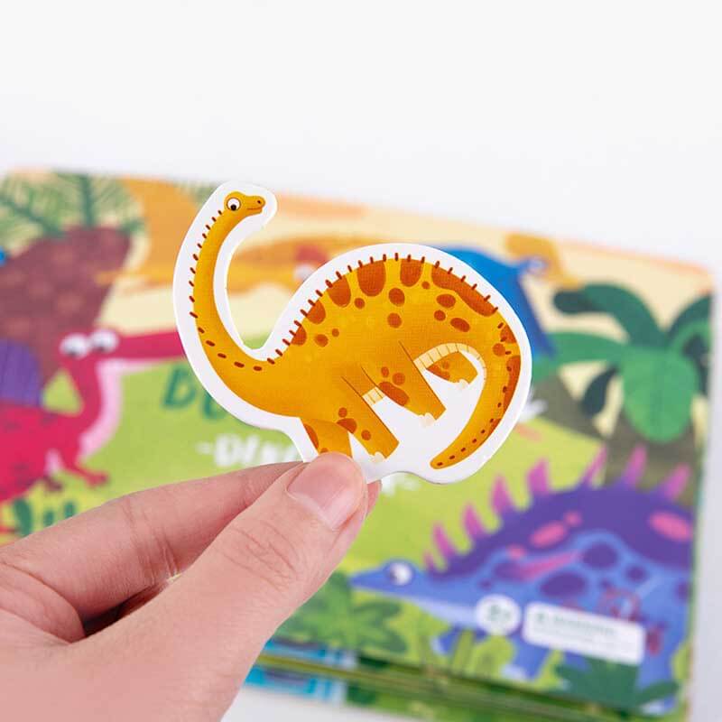 Kids activity busy book, sensory learning sticker book with various themes, travel toy