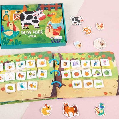 Toddler educational sensory play sticker book, sorting & stacking learning toy for kids