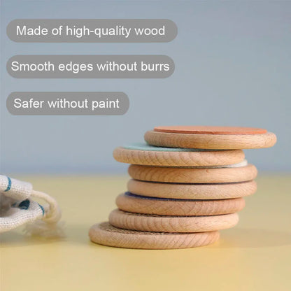 Wooden sensory toy: brain development matching game for toddlers, educational and tactile learning