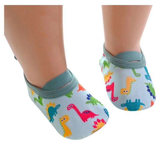 Toddler slip-on beach water shoes in blue, breathable and quick-dry for kids' summer outdoor play