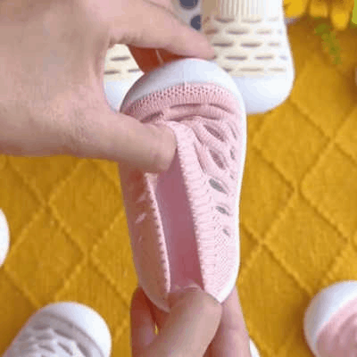 Children's slip-on shoes, multi-colored, showcasing the breathable design and easy wear convenience.