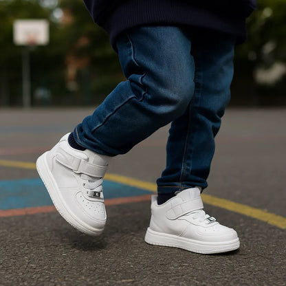 Toddler sneakers with reliable velcro closure, soft breathable material for comfortable all-day play