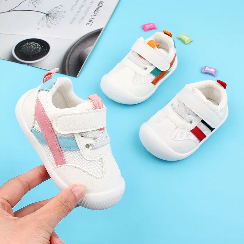 Unisex baby toddler shoes, soft sole, non-slip design, perfect breathable footwear for infants.