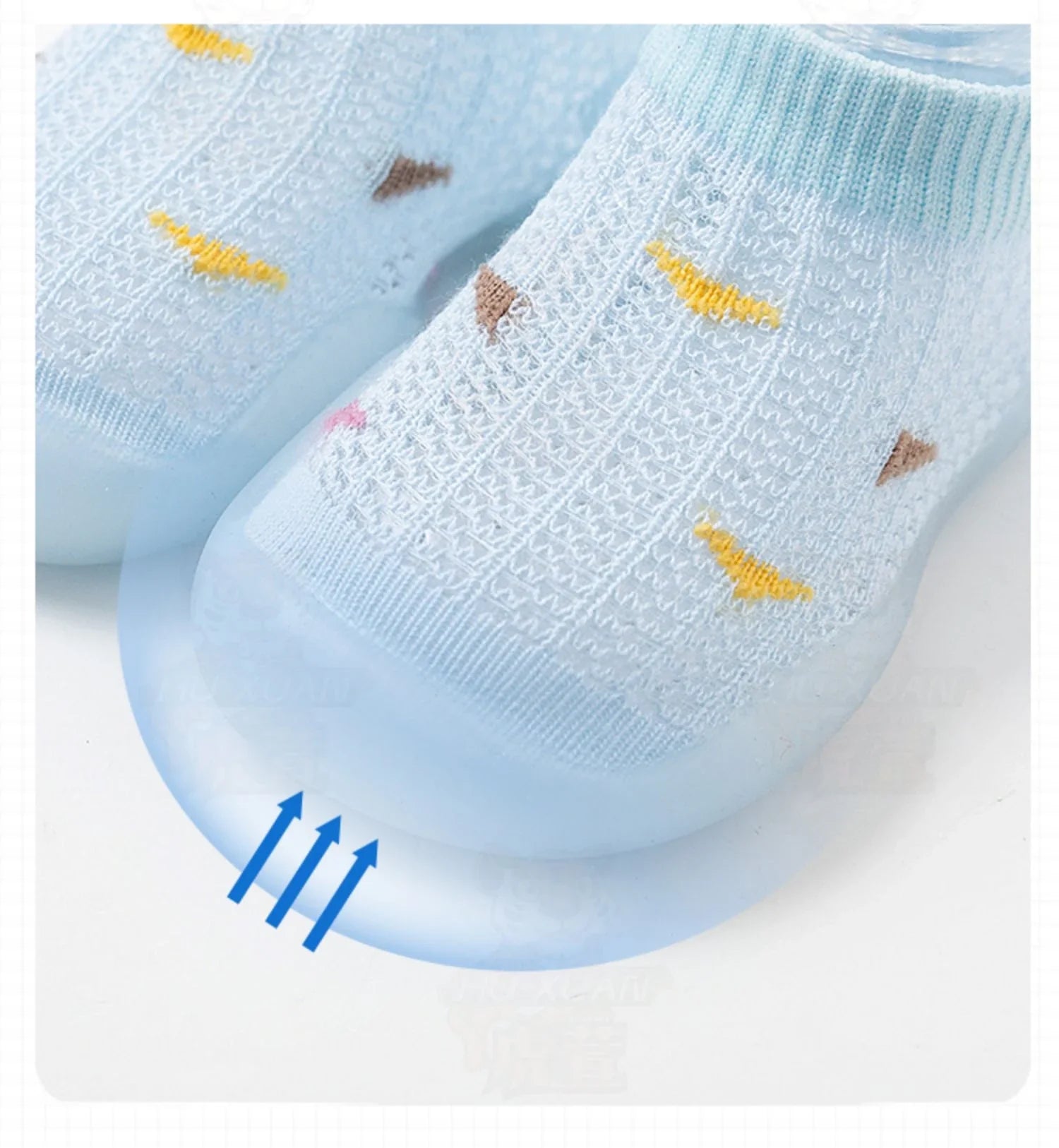 Grey toddler first steps shoes with a comfortable soft sole and non-slip bottom.