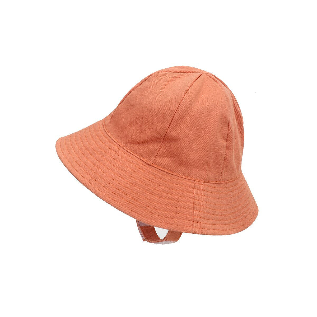 Kids' cotton bucket hat with UV protection, adjustable chin strap, and vibrant colors for sunny outdoor play